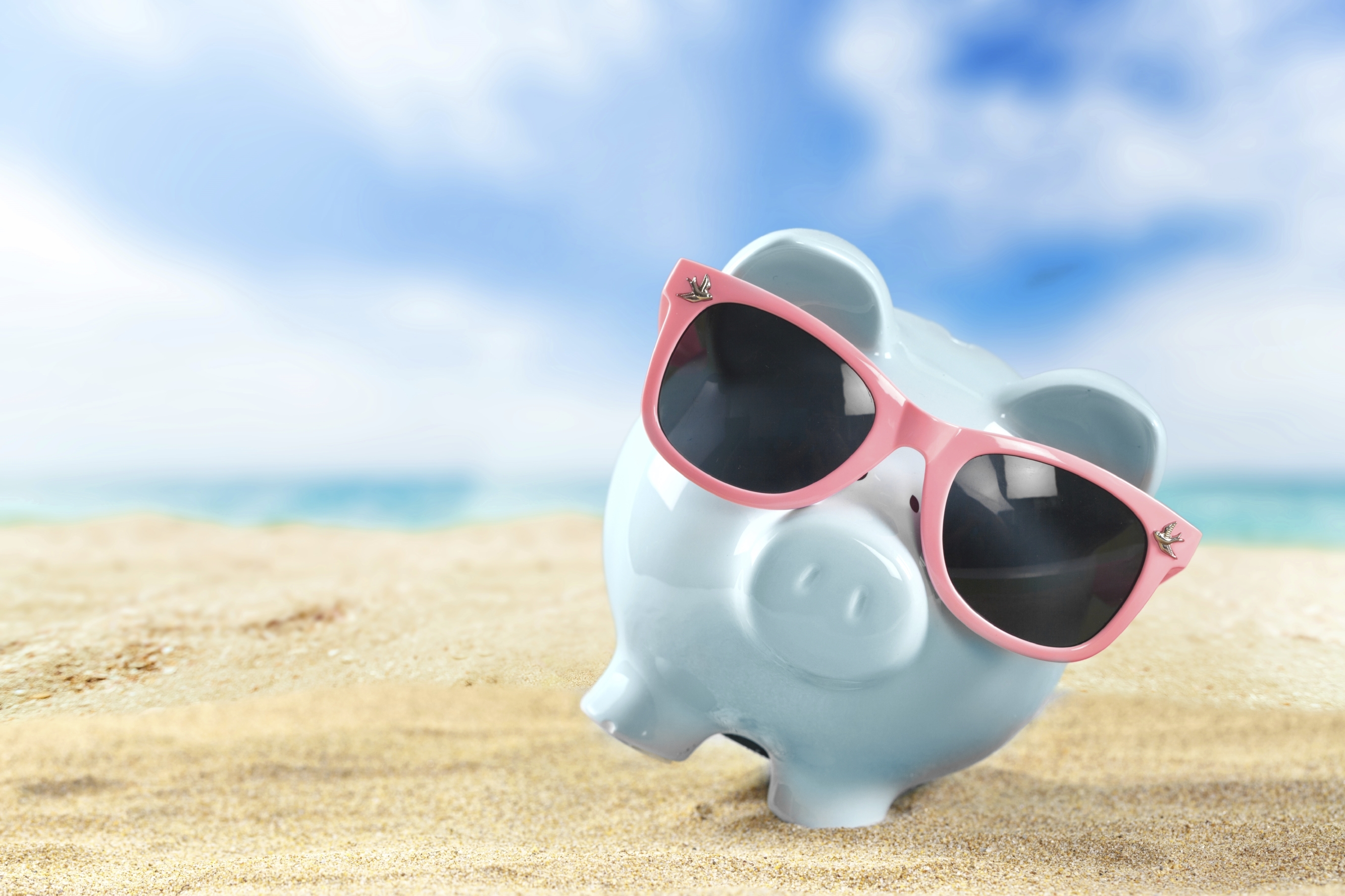 Piggy Bank on the beach